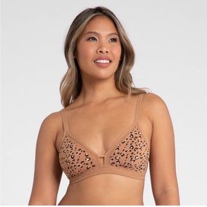 WearLively | The Busty Bralette Animal Print Latte Leopard Bra size 1